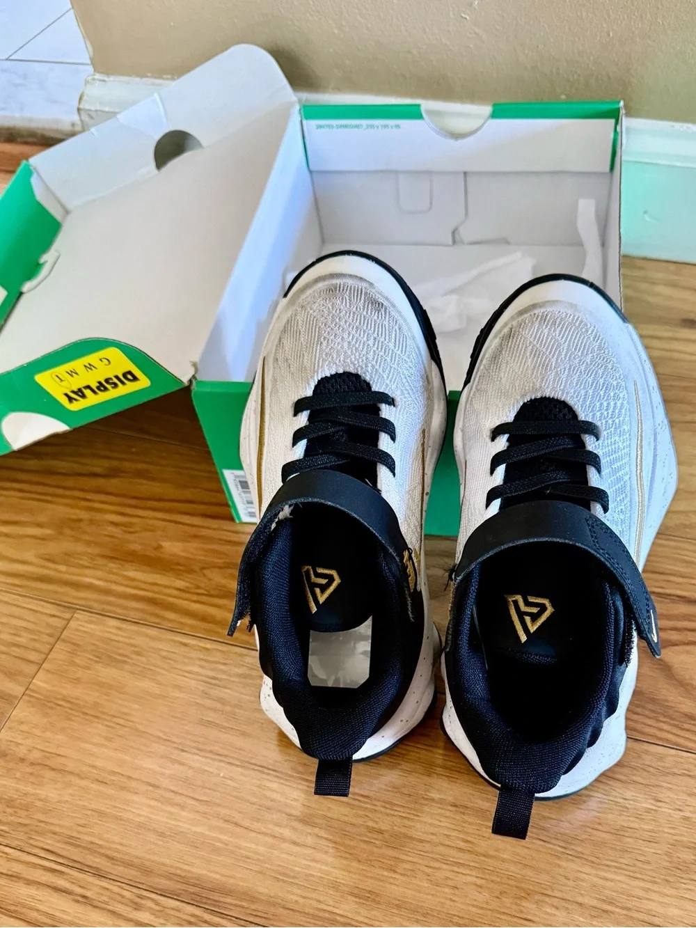 Nike White, Black & Gold Sneakers